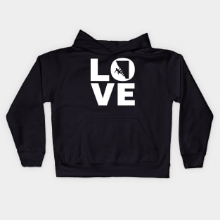 Love Climbing Gift For Climbers Kids Hoodie